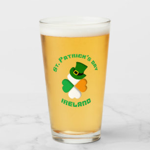 Personalized Irish St. Patrick's Day  Glass
