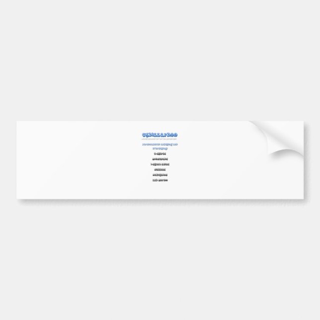 Personalized it!!!!!! bumper sticker (Front)