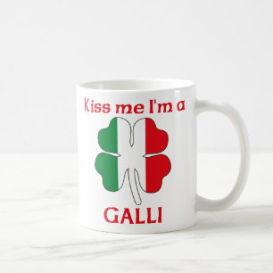 Personalized Italian Kiss Me I'm Galli Coffee Mug