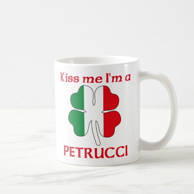 Personalized Italian Kiss Me I'm Petrucci Coffee Mug (Right)