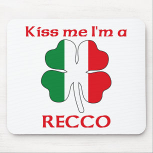 Personalized Italian Kiss Me I'm Recco Mouse Pad
