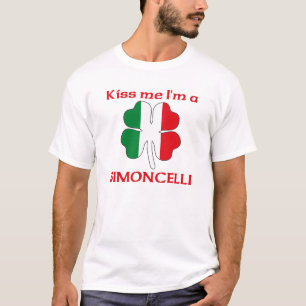 Personalized Italian Kiss Me I'm Simoncelli T-Shirt
