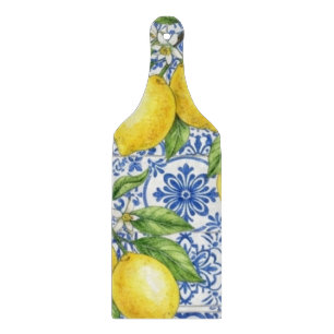 Personalized Italian Lemon Sicilian Tile Cutting Board