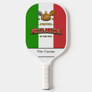 Personalized Italian Pizzamaker Pickleball Paddle