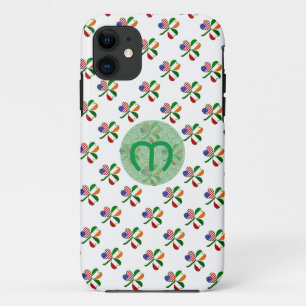 Personalized Italian Shamrock Kelly Green   iPhone 11 Case