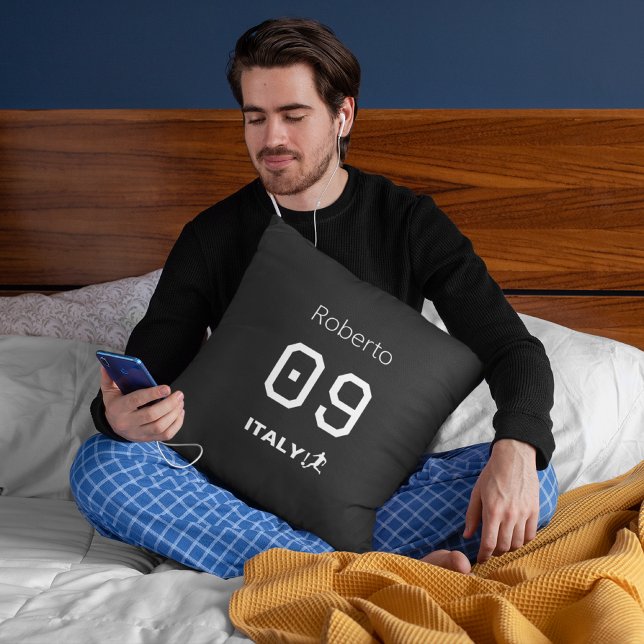 Personalized Italy National Team Professional Mono Throw Pillow (Creator Uploaded)
