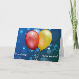 Personalized It's a Party You're Invited Card