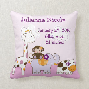 Personalized Jacana Girl Animals Pillow Keepsake