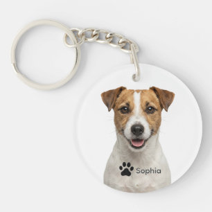 Personalized Jack Russell Brown Dog Keychains