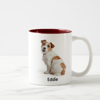 Personalized Jack Russell “I Own You” Two-Tone Coffee Mug