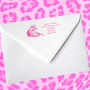Personalized Jaguar New Home Address Rubber Stamp