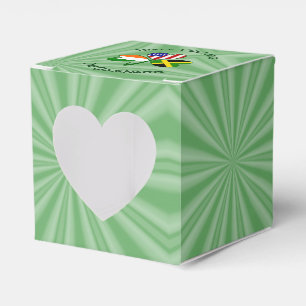 Personalized Jamaica Ireland USA Shamrock Favor Box