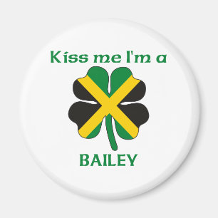 Personalized Jamaican Kiss Me I'm Bailey Magnet