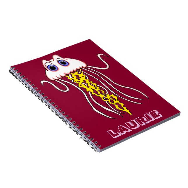 Personalized Jammin Jellyfish Notebook (Right Side)