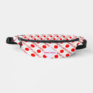Personalized Japan Flag Tiled Heritage Fanny Pack