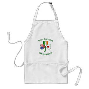 Personalized Japan Ireland USA Shamrock Standard Apron