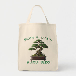 Personalized Japanese Bonsai Tree Orintal Art Tote Bag