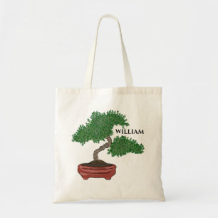 Personalized Japanese Bonsai Tree Tote Bag