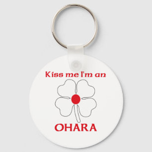 Personalized Japanese Kiss Me I'm Ohara Keychain