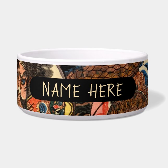 PERSONALIZED JAPANESE SAMURAI BOWL (Front)