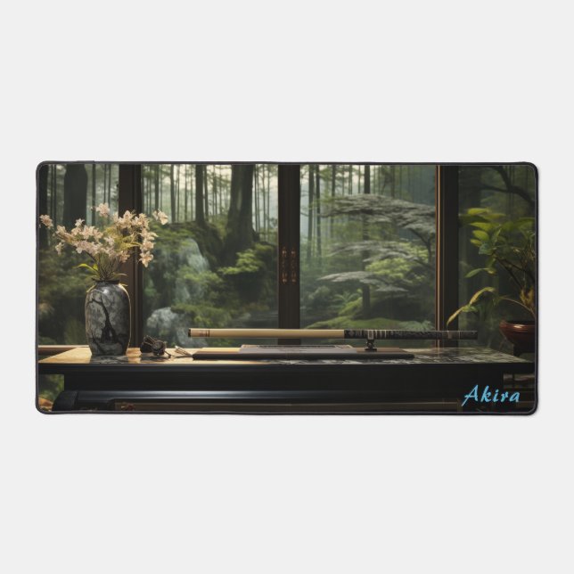 Personalized Japanese Workbench & Garden Desk Mat  (Front)