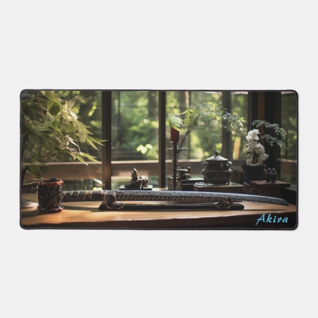 Personalized Japanese Workbench & Garden Desk Mat  (Front)