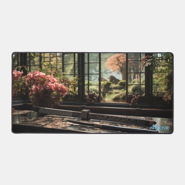 Personalized Japanese Workbench & Garden Desk Mat  (Front)