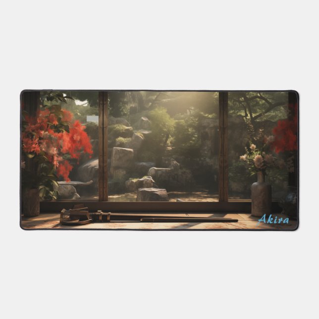 Personalized Japanese Workbench & Garden Desk Mat  (Front)