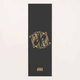 Personalized Japanesse Koi Fish Japan Lover Yoga Mat