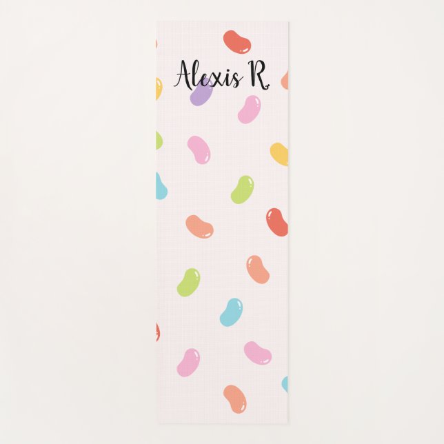 Personalized Jellybeans Yoga Mat (Front)