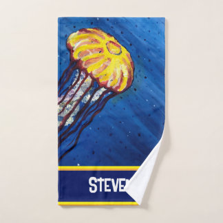 Personalized Jellyfish Bath Towel Set