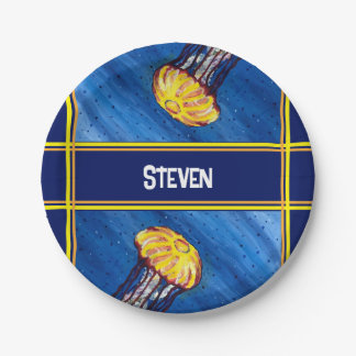 Personalized Jellyfish Paper Plate