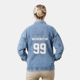 Personalized Jersey Denim Jacket