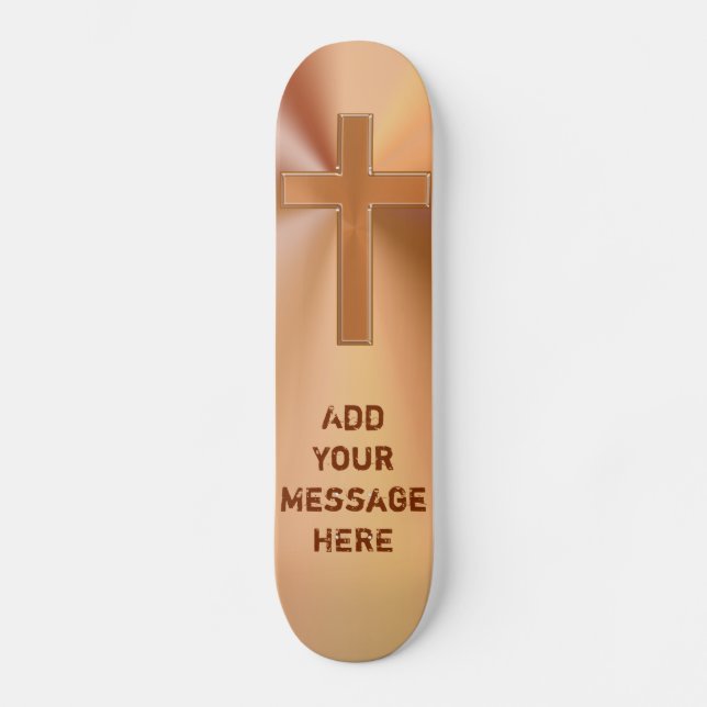 Personalized Jesus Skateboard Decks YOUR MESSAGE (Front)