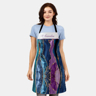 Personalized Jewel Tone Agate Apron