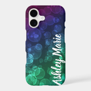 Personalized Jewel Tone Bokeh Bubbles Underwater