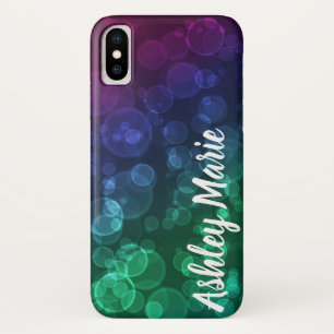 Personalized Jewel Tone Bokeh Bubbles Underwater Case-Mate iPhone Case