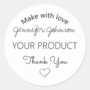 Personalized Jewellery Design Classic Round Sticke Sticker
