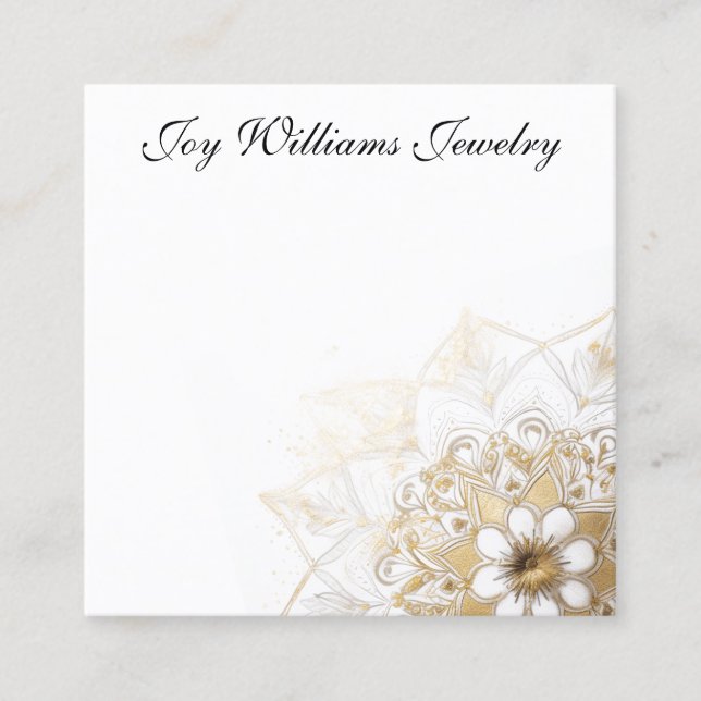 Personalized Jewellery Earring Card (Front)