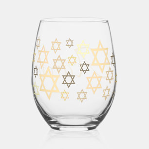Personalized Jewish Passover Stemless Wine Glass
