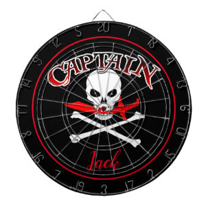 Personalized Jolly Roger (Cutlass)  Dartboard
