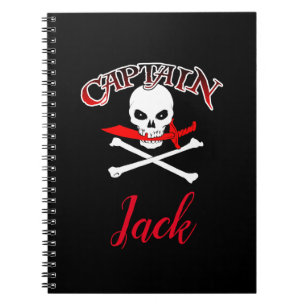 Personalized Jolly Roger (Cutlass) Notebook