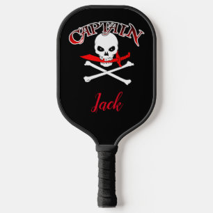Personalized Jolly Roger (Cutlass) Pickleball Paddle