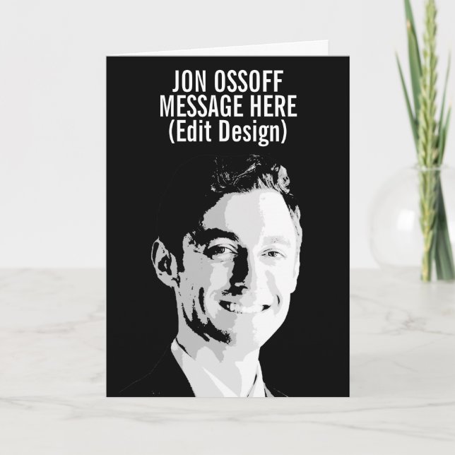 Personalized Jon Ossoff Bust Card (Front)