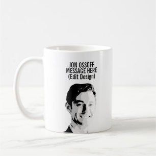 Personalized Jon Ossoff Bust Coffee Mug