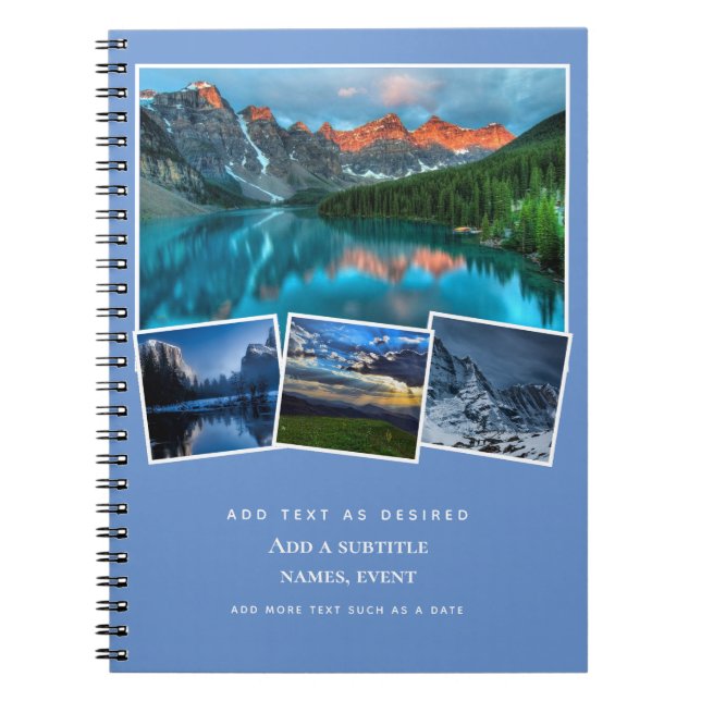 Personalized Journal Add Photos and Text Gift Idea (Front)