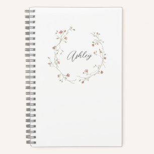 Personalized Journal - Feminine Watercolor