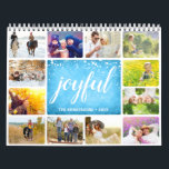 Personalized Joyful Family Photo Calendar<br><div class="desc">Create your own family photo calendar by using the template. Personalize this collage calendar with your family name and year. Upload pictures with joyful moments on each page. If you'd like it, customize the look of the yearly calendar by choosing the favourite wire binding colour, grid style, and other details....</div>