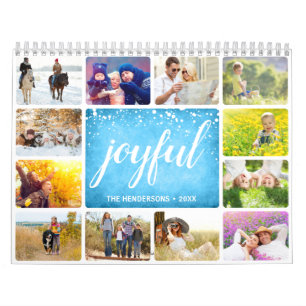 Personalized Joyful Family Photo Calendar
