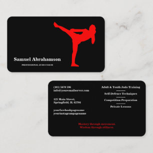 Personalized Judo instructor - Karte  Business Card
